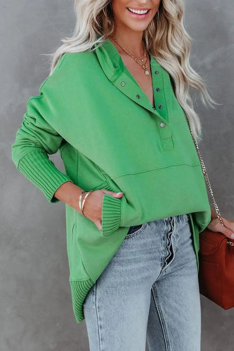 Women's Relaxed Hooded Drawstring Pullover Tunic