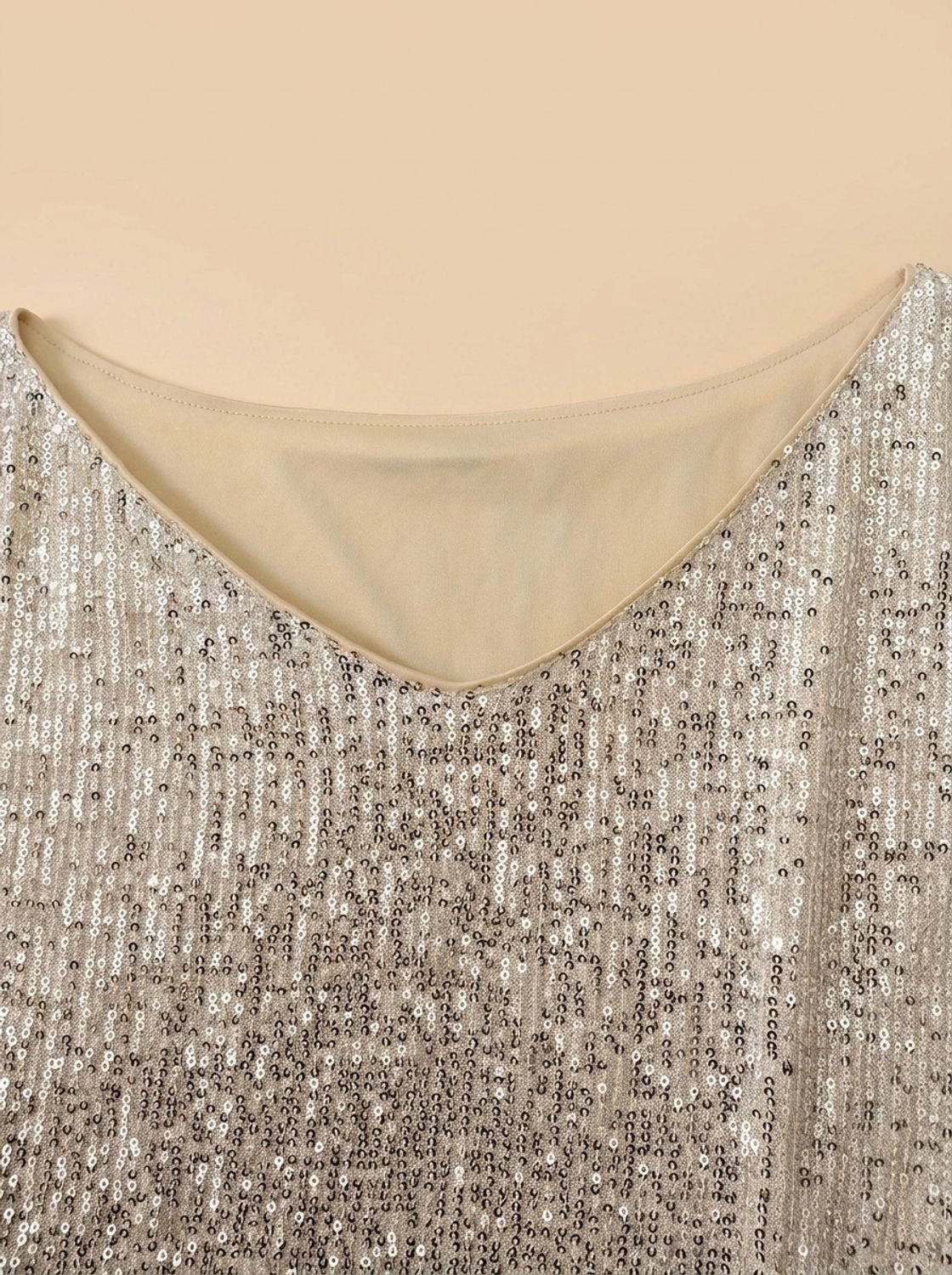 Women's Sequin One-Shoulder Mini Christmas Party Dress