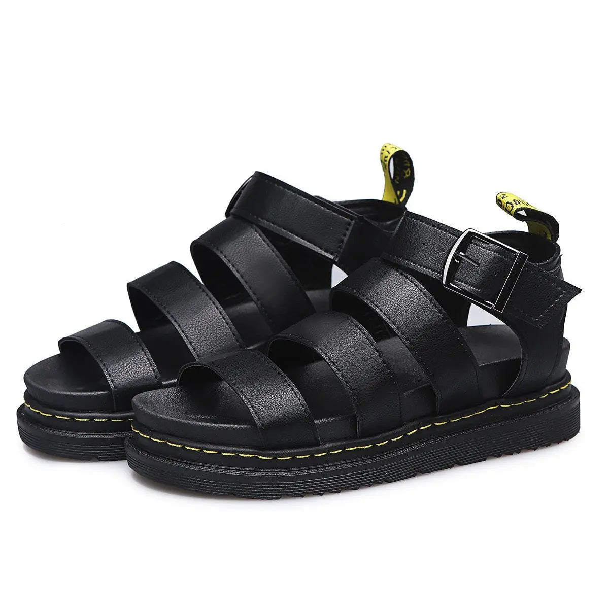 Women's Triple-Strap Buckle Platform Comfortable Sandals