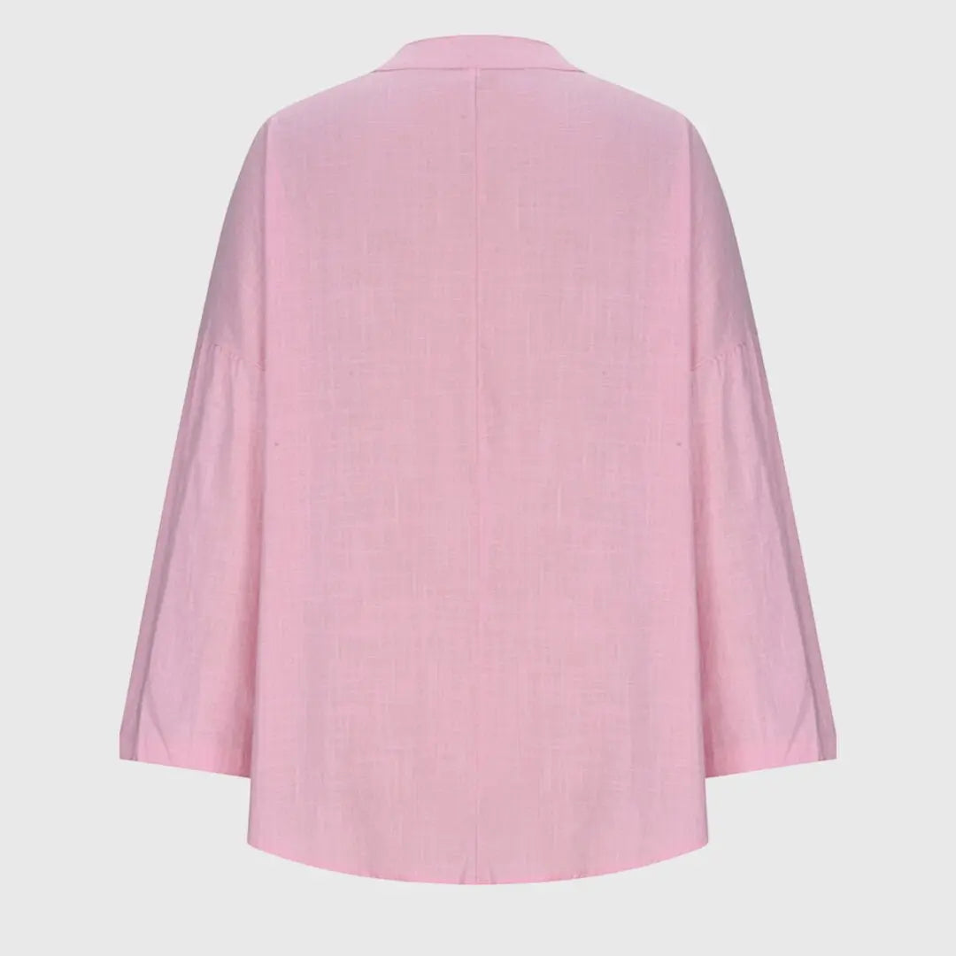 Women's V-Neck Tunic Blouse Long Sleeve Relaxed Fit