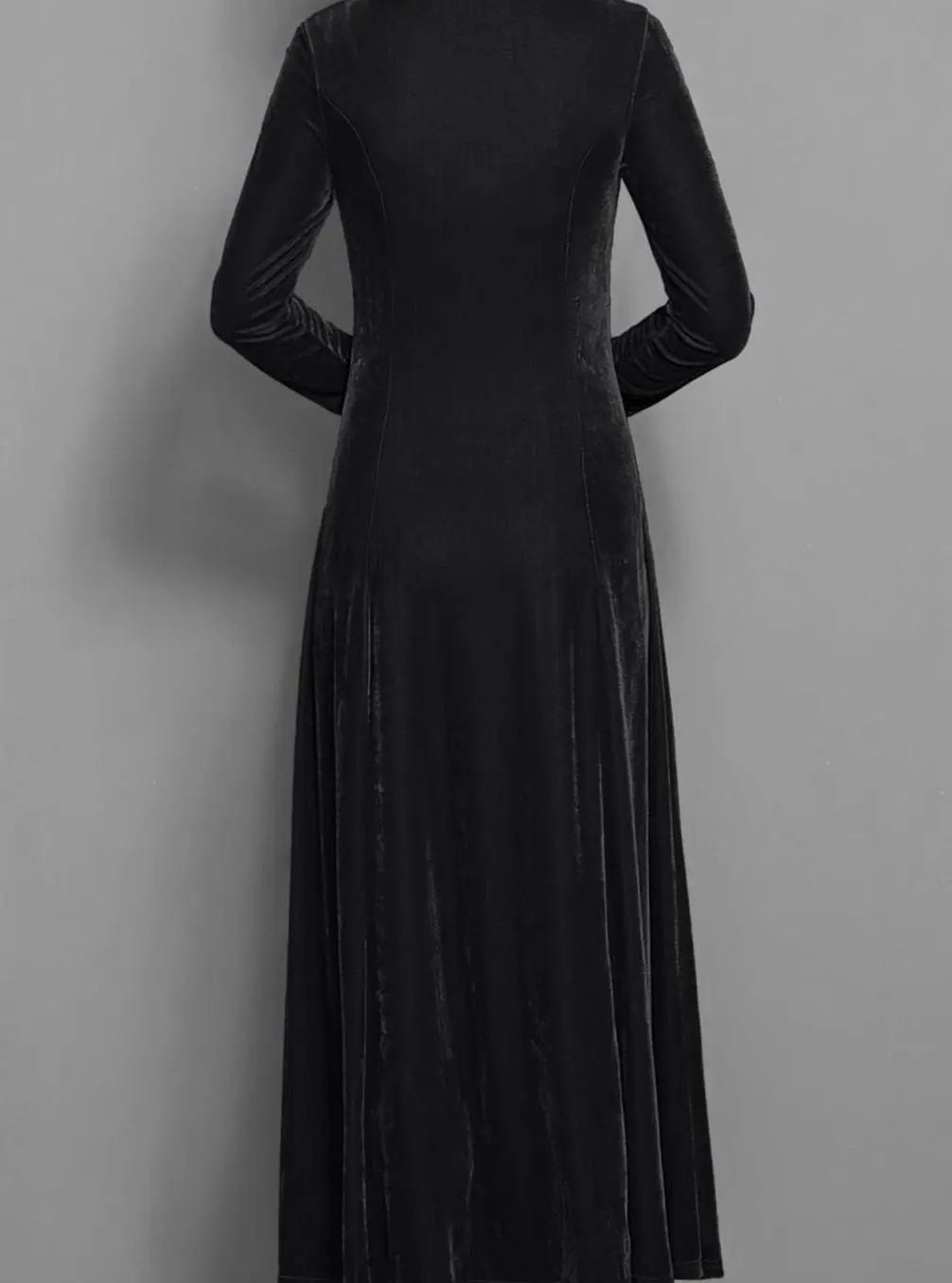 Women's Velvet Long Sleeve Formal Party Dress Maxi