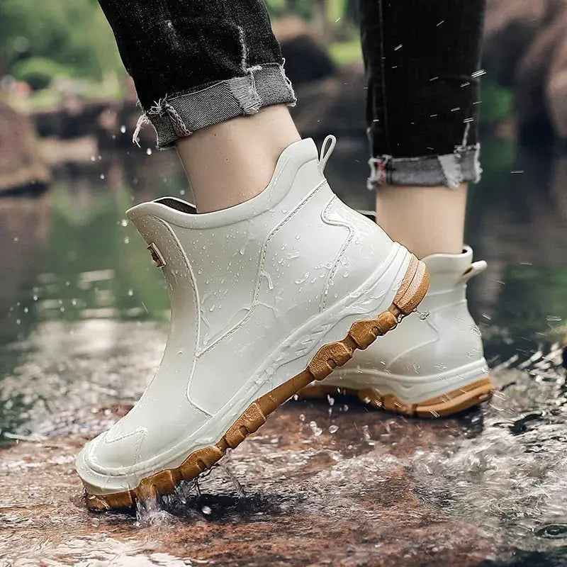 Women's Waterproof Boots Ankle Wellington Rain