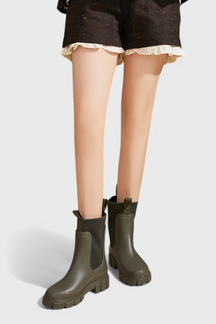 Women's Waterproof Boots Chelsea Style Ankle