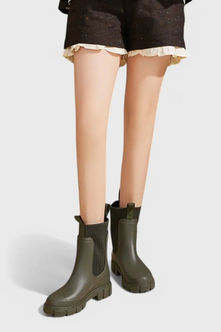 Women's Waterproof Boots Chelsea Style Ankle
