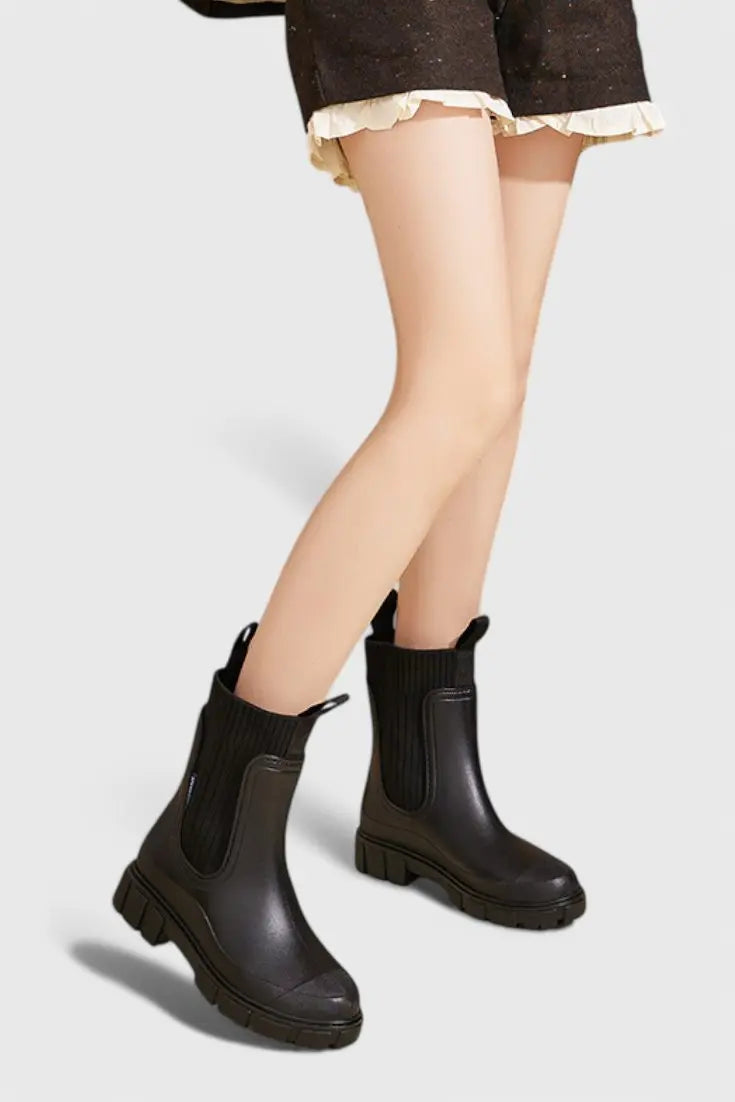 Women's Waterproof Boots Chelsea Style Ankle