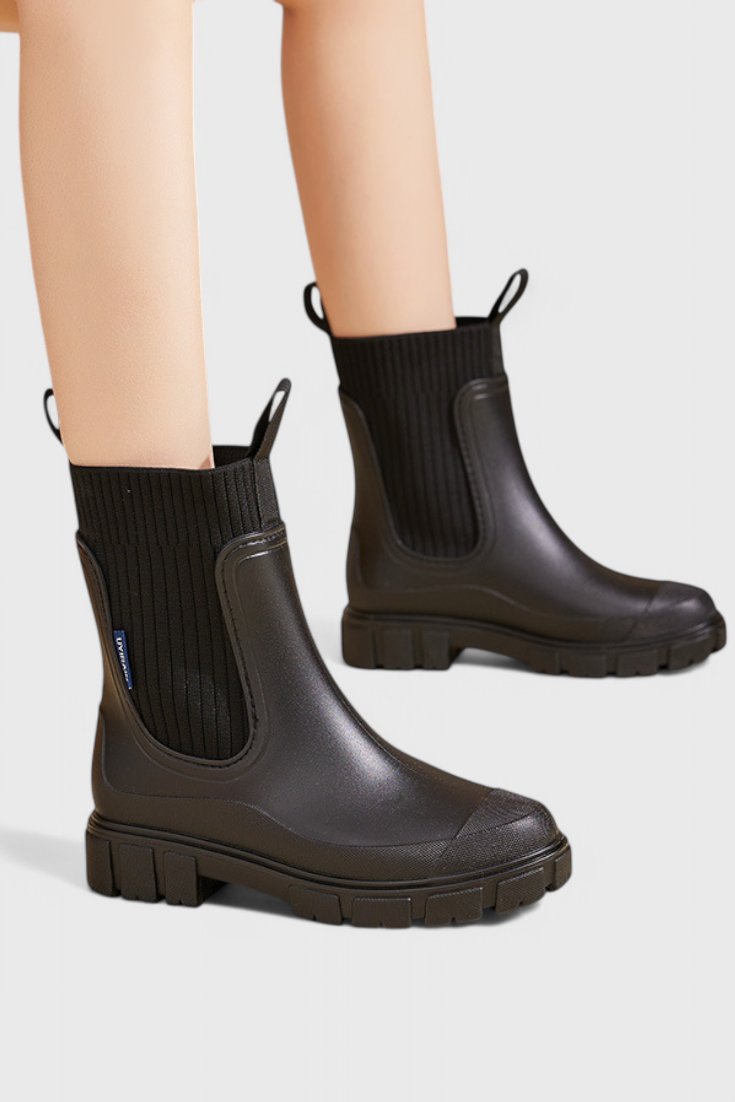 Women's Waterproof Boots Chelsea Style Ankle