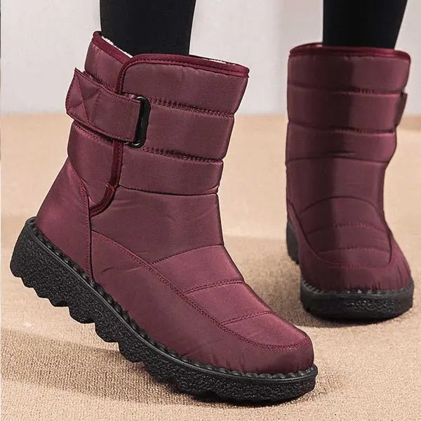 Women's Waterproof Boots Quilted Winter Ankle
