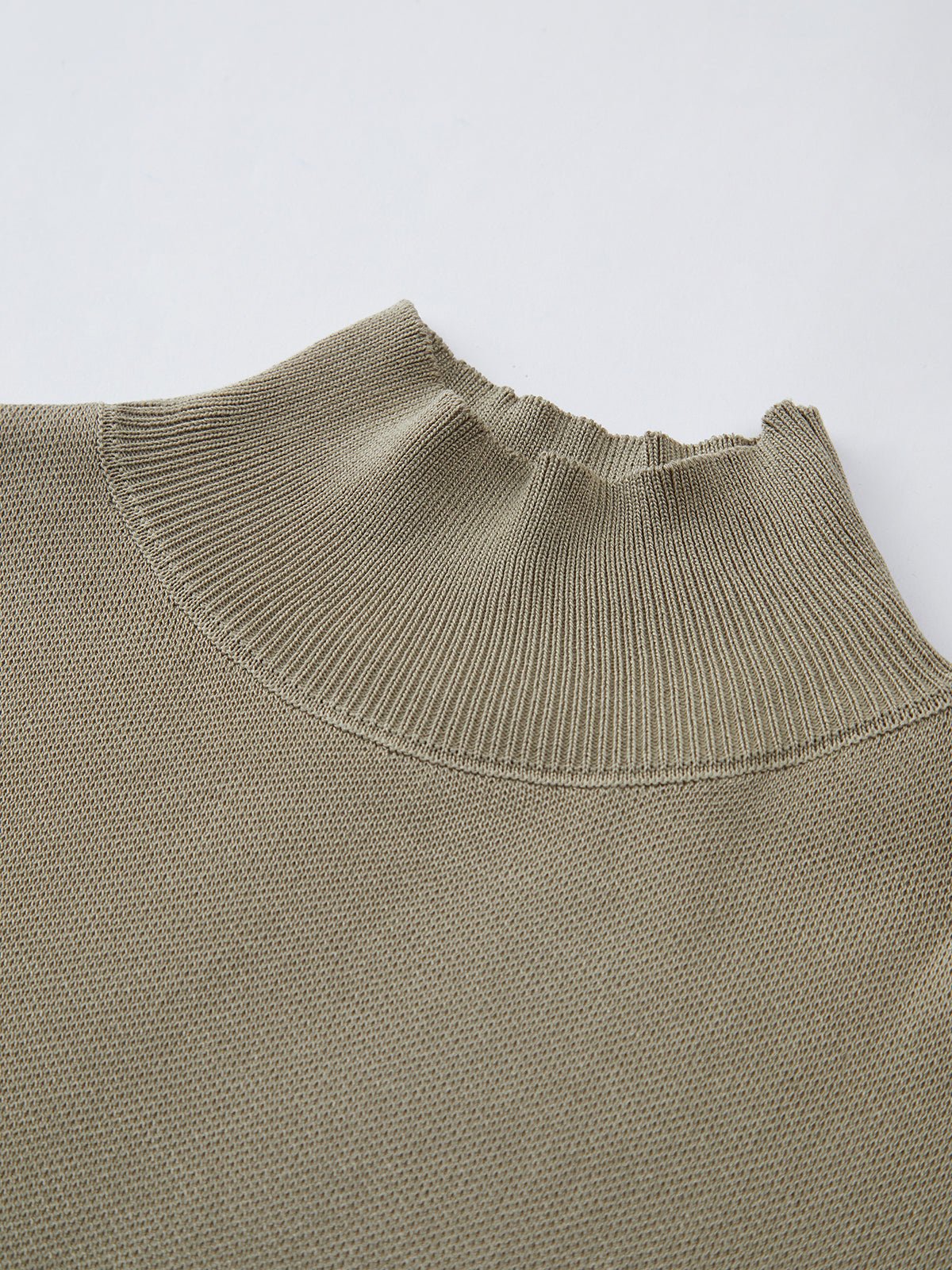 Cargo Style Sleeveless Mock Neck Top Padded Shoulders