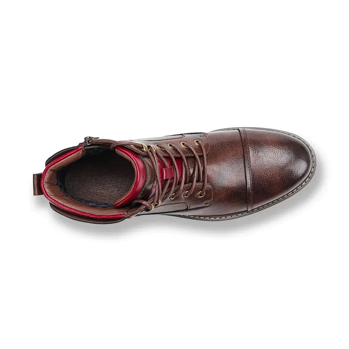 Men's Boots Leather Lace-Up Oxford Ankle Boots