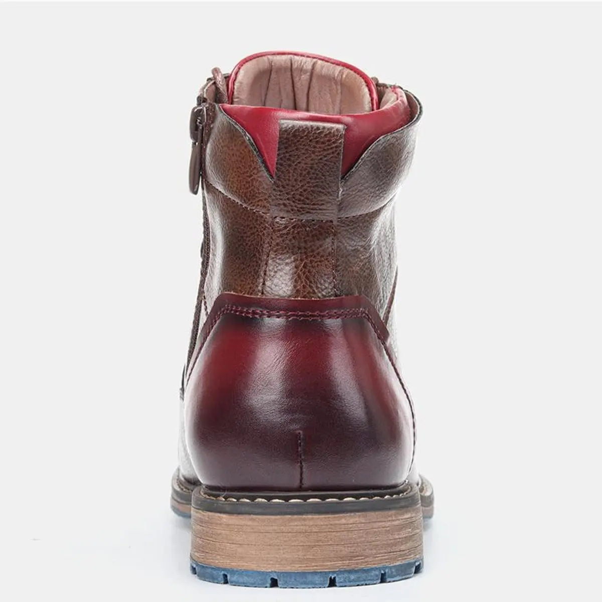 Men's Boots Leather Lace-Up Oxford Ankle Boots
