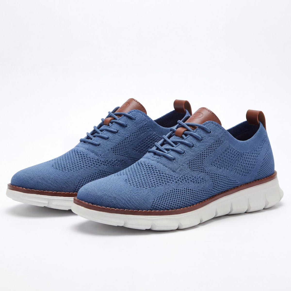 Men's Breathable Flyknit Lace-Up Smart Casual Trainers