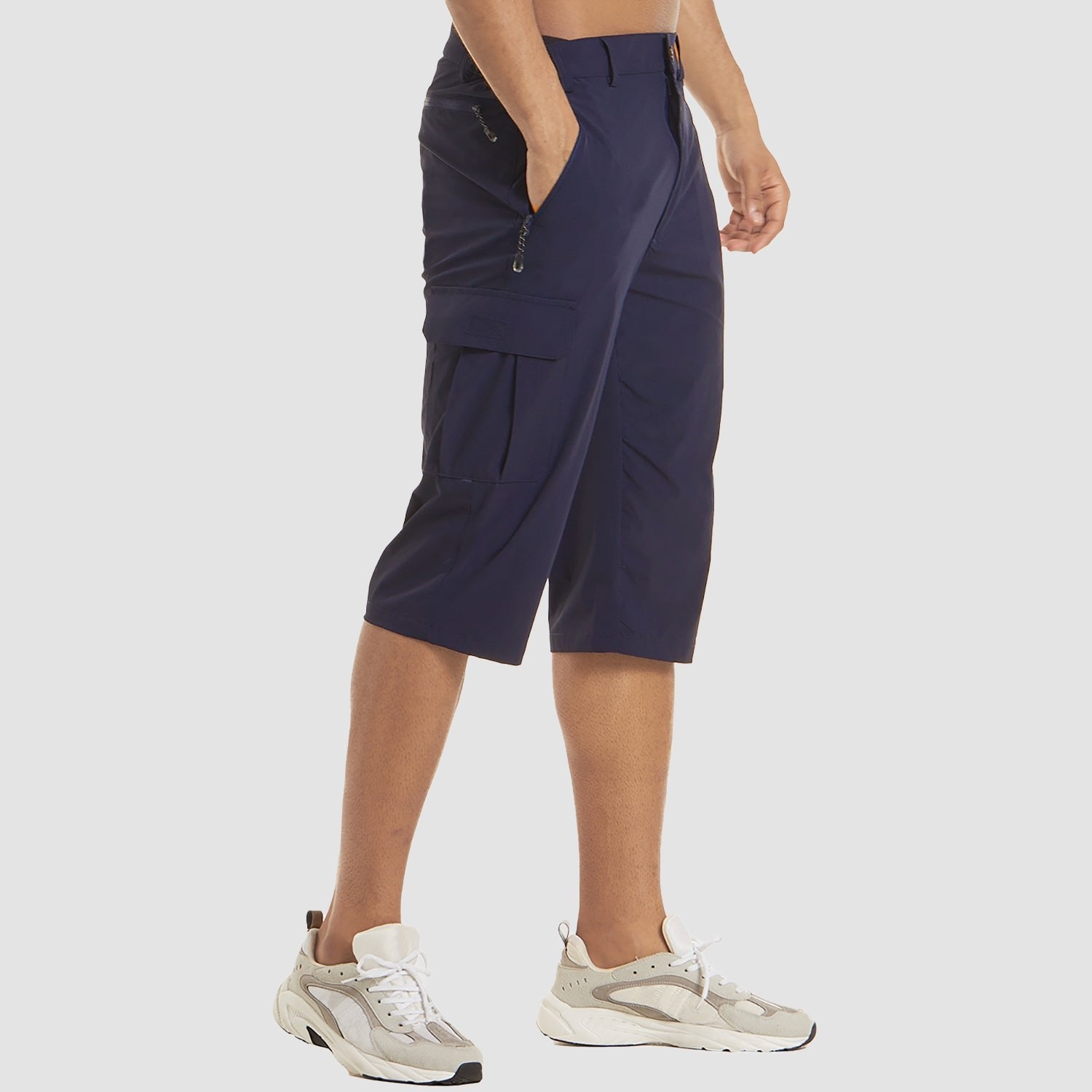 Men's Cargo Shorts Knee Length Multi Pocket