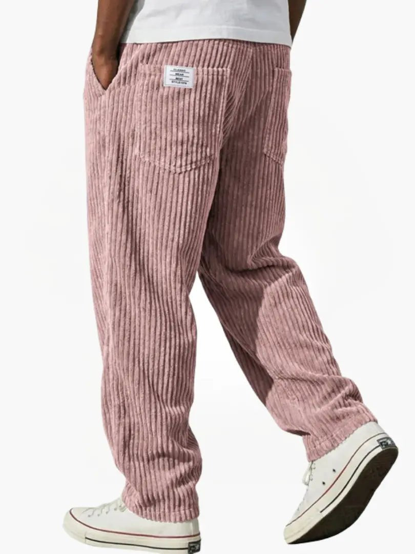 Men's Corduroy Trousers Relaxed Fit Drawstring