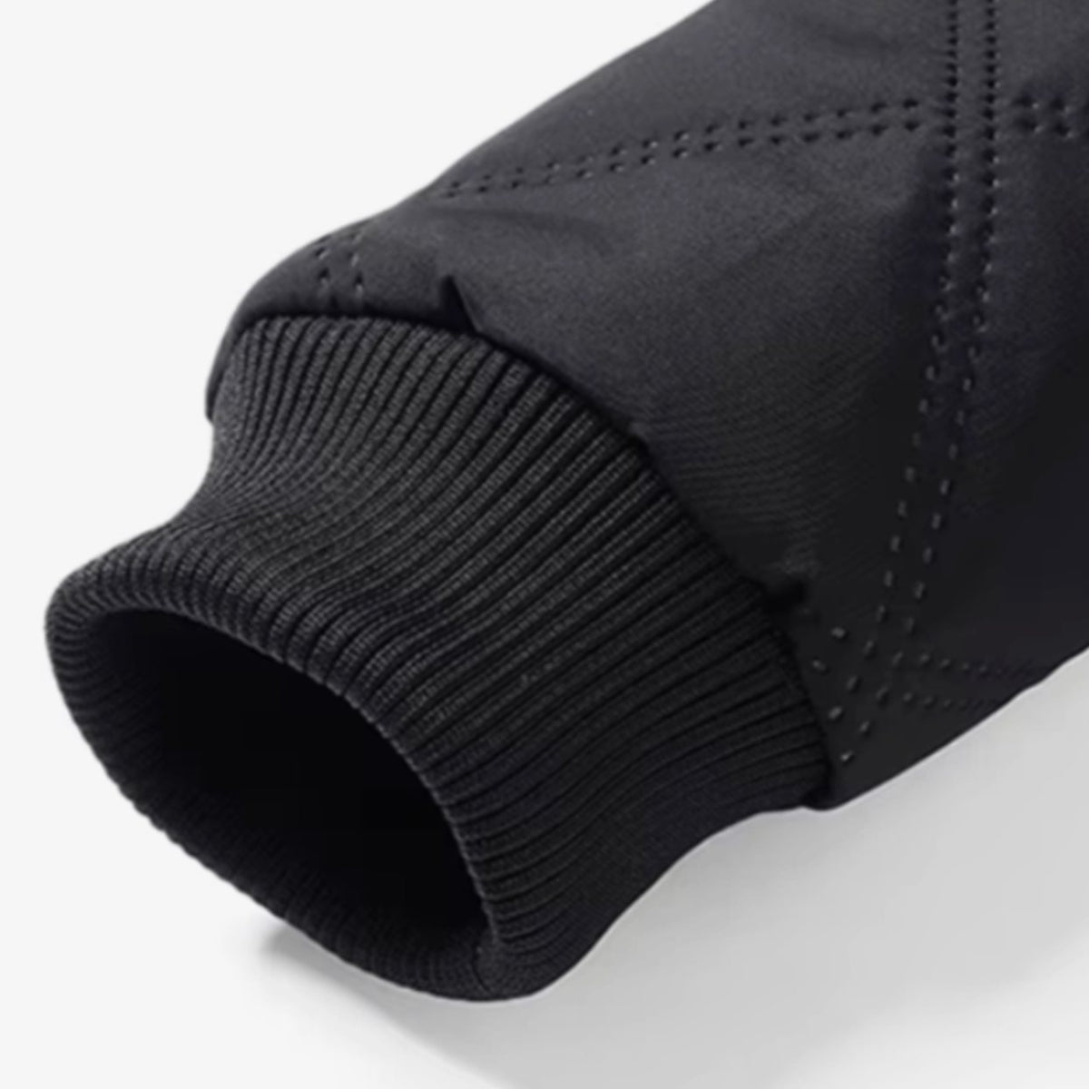 Men's Fleece-Lined Quilted Windproof Winter Jacket