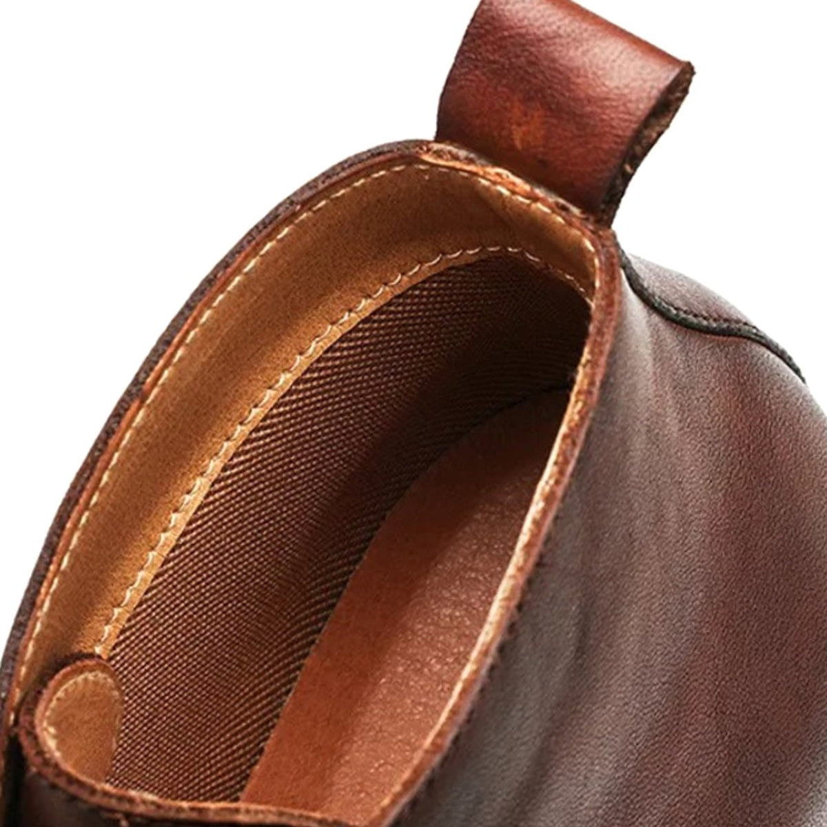 Men's Full-Grain Leather Lace-Up Chukka Boots, Brown