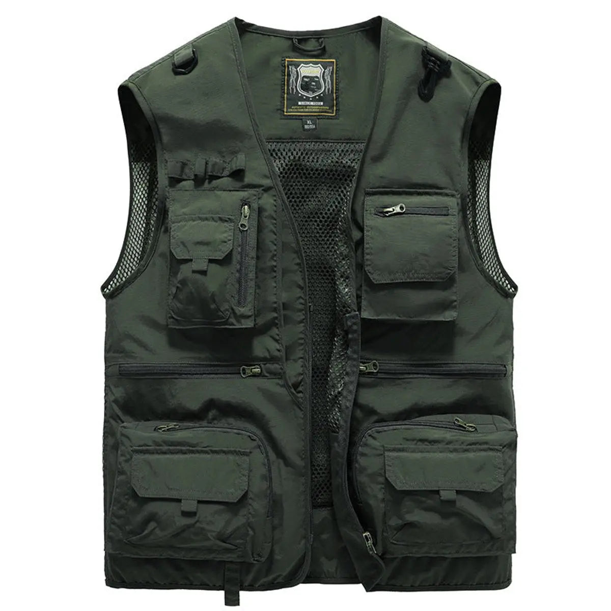 Mens Gilet Multi-Pocket Lightweight Outdoor Fishing Vest