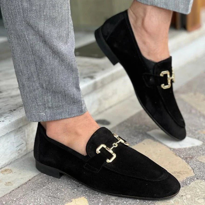 Men's Horsebit Loafers Slip-On Leather-Style Formal