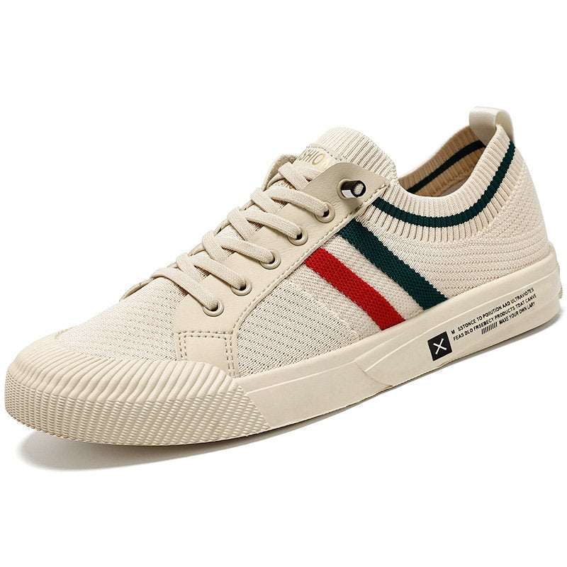 Men's Knit Trainers Breathable Mesh Lace-Up
