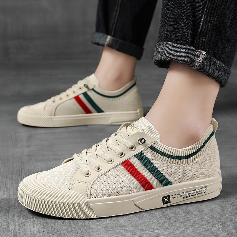 Men's Knit Trainers Breathable Mesh Lace-Up