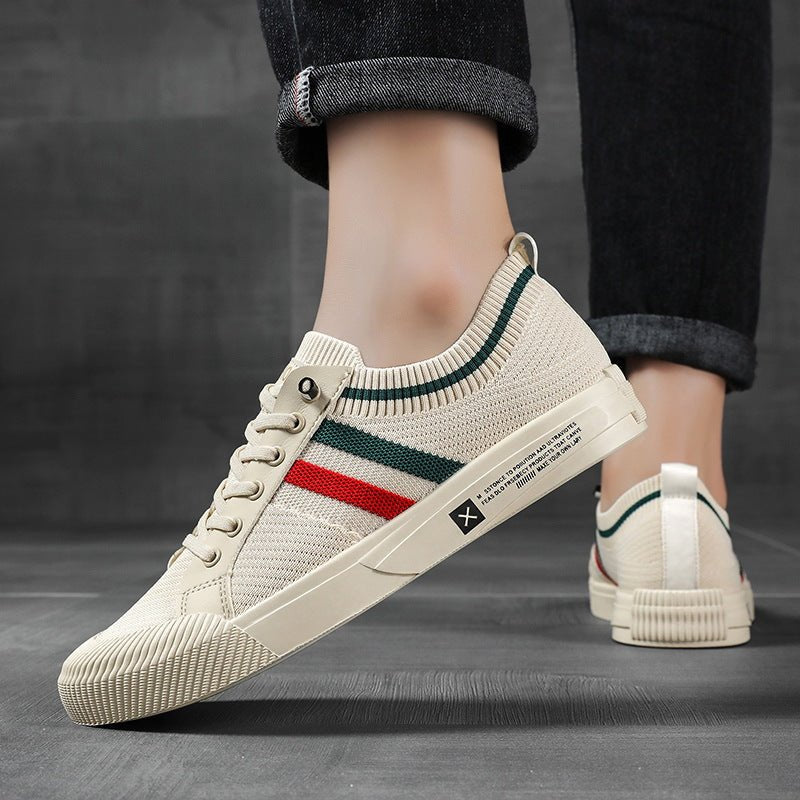Men's Knit Trainers Breathable Mesh Lace-Up