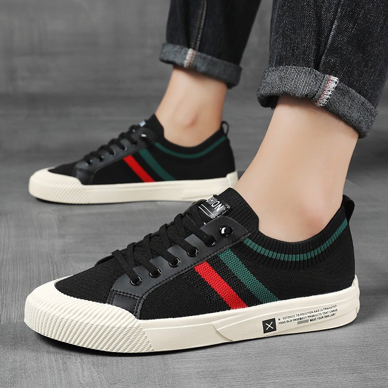 Men's Knit Trainers Breathable Mesh Lace-Up