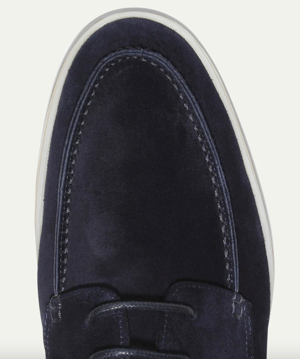 Men's Lace-Up Loafers Rounded Toe Moccasin Style