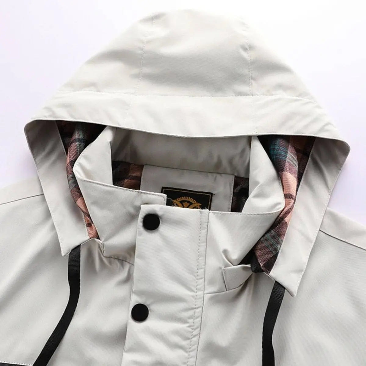 Mens Quilted Jacket Waterproof Hooded Windproof Outdoor Coat