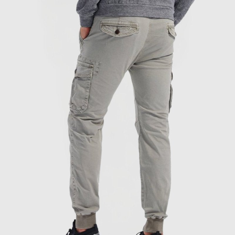 Men's Slim Fit Cargo Joggers with Utility Pockets