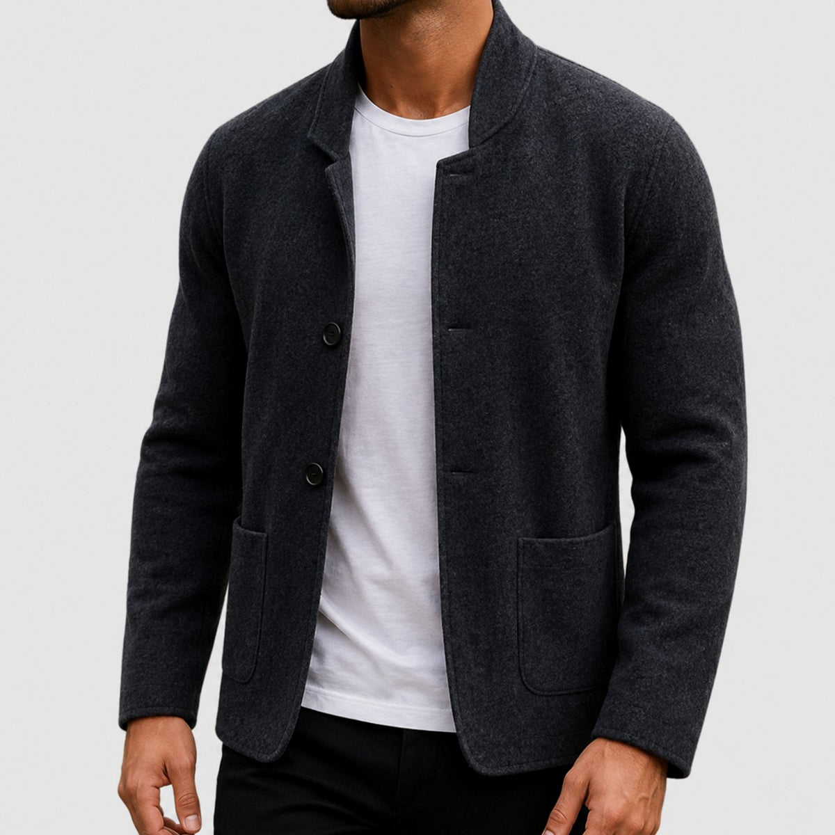 Men's Slim Fit Knitted Button-Up Cardigan