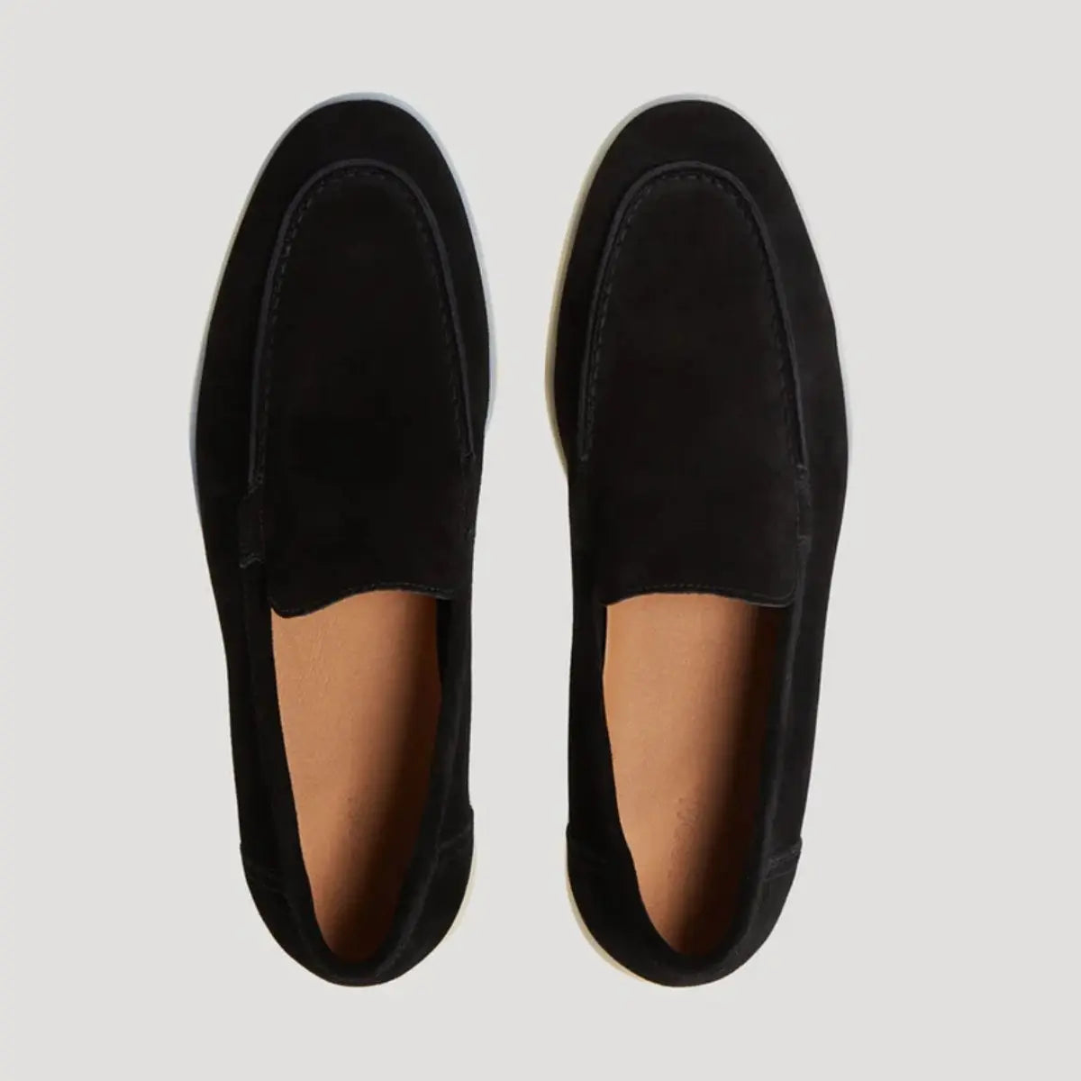 Men's Suede Slip-On Flatform Loafers