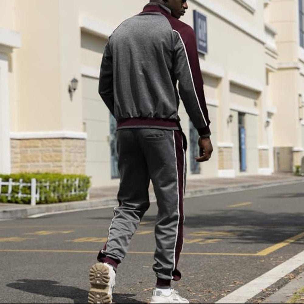 Men's Tracksuit Set Two Piece Zip Up Jacket Joggers
