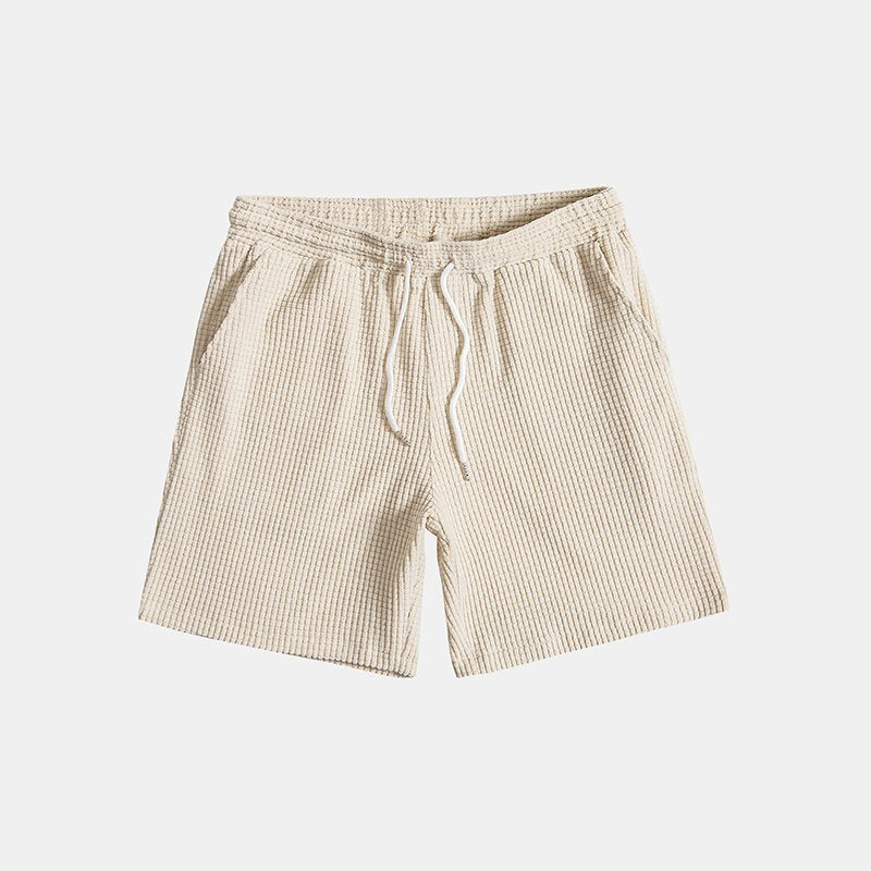 Men's Two Piece Set Short Sleeve Shirt Drawstring Shorts