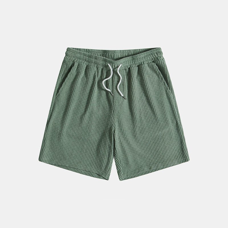 Men's Two Piece Set Short Sleeve Shirt Drawstring Shorts