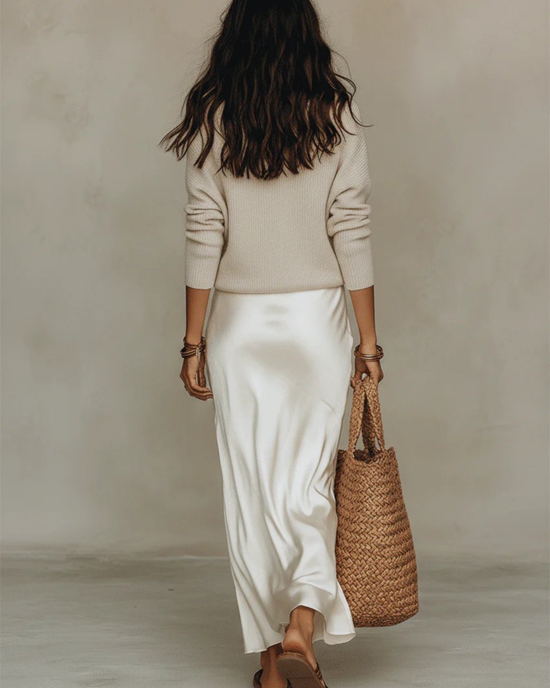 Midi Dress Set with Matching Jumper Two Piece