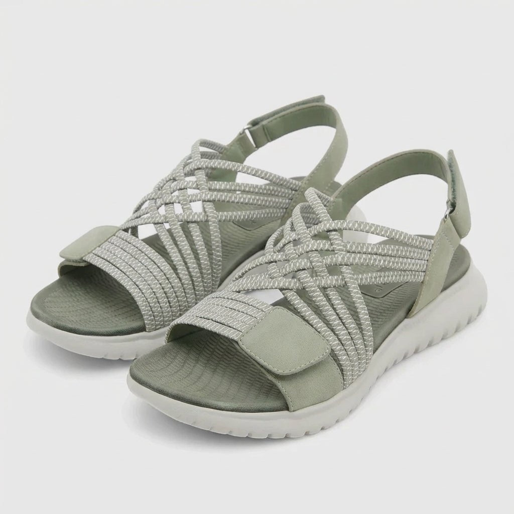 Orthopedic Criss-Cross Strappy Sandals Adjustable Comfort