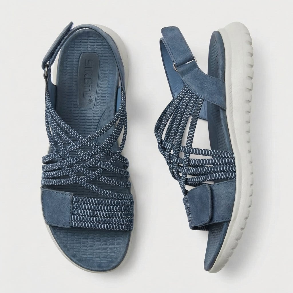 Orthopedic Criss-Cross Strappy Sandals Adjustable Comfort