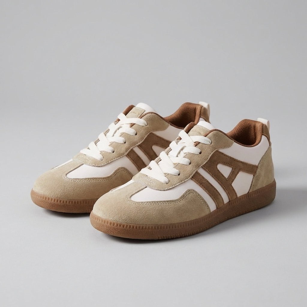 Orthopedic Low-Top Trainers Colour Block Lace-Up