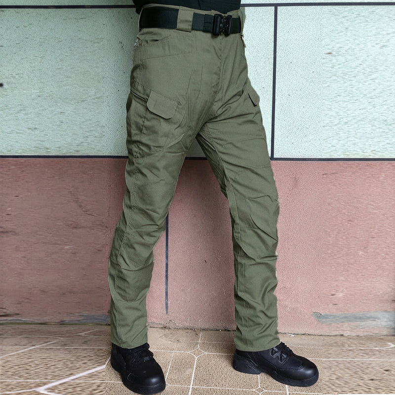 Men's Waterproof Tactical Cargo Trousers Multi-Pocket Reinforced