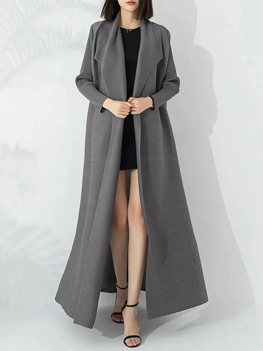 Women's Belted A-Line Longline Coat Puffer Jacket Women