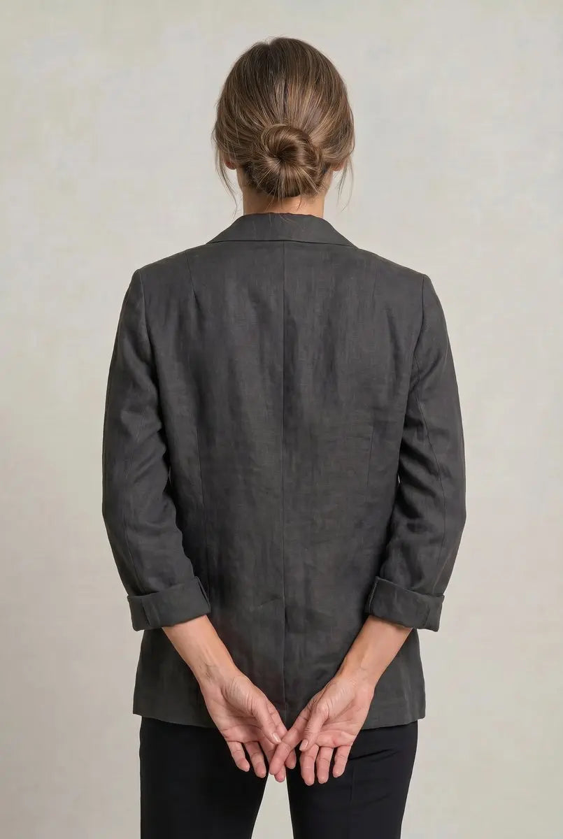 Women's Coat Lightweight Single-Button Relaxed Blazer Jacket