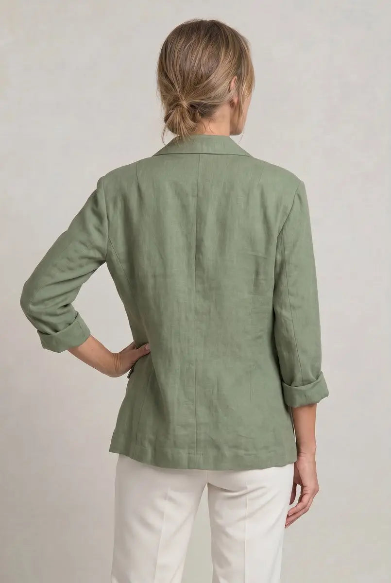 Women's Coat Lightweight Single-Button Relaxed Blazer Jacket