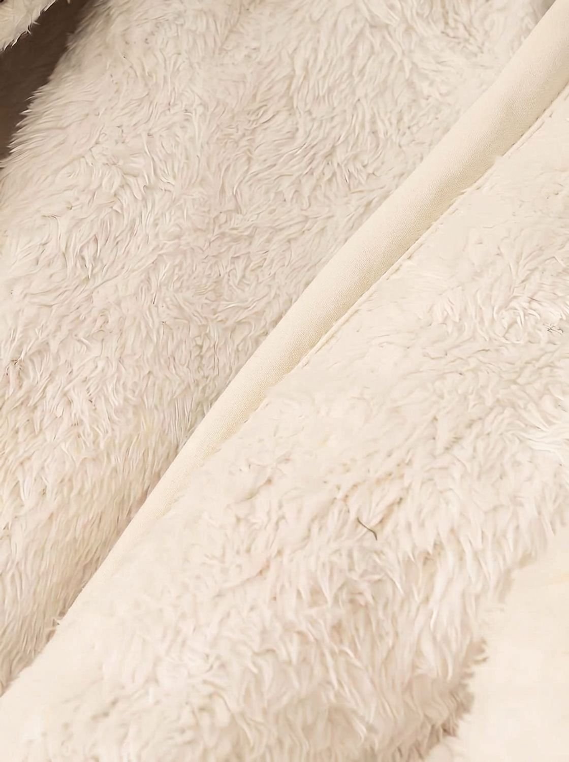 Women's Faux-Fur Collar Drawstring-Waist Mid-Length Winter Parka
