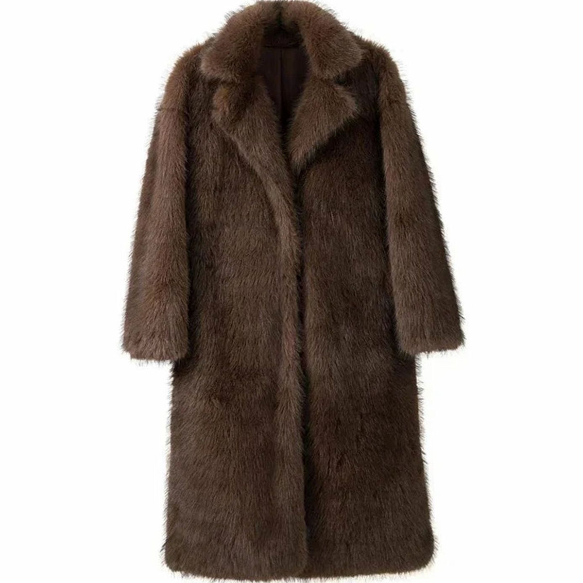 Women's Full-Length Faux Fur Oversized Winter Coat