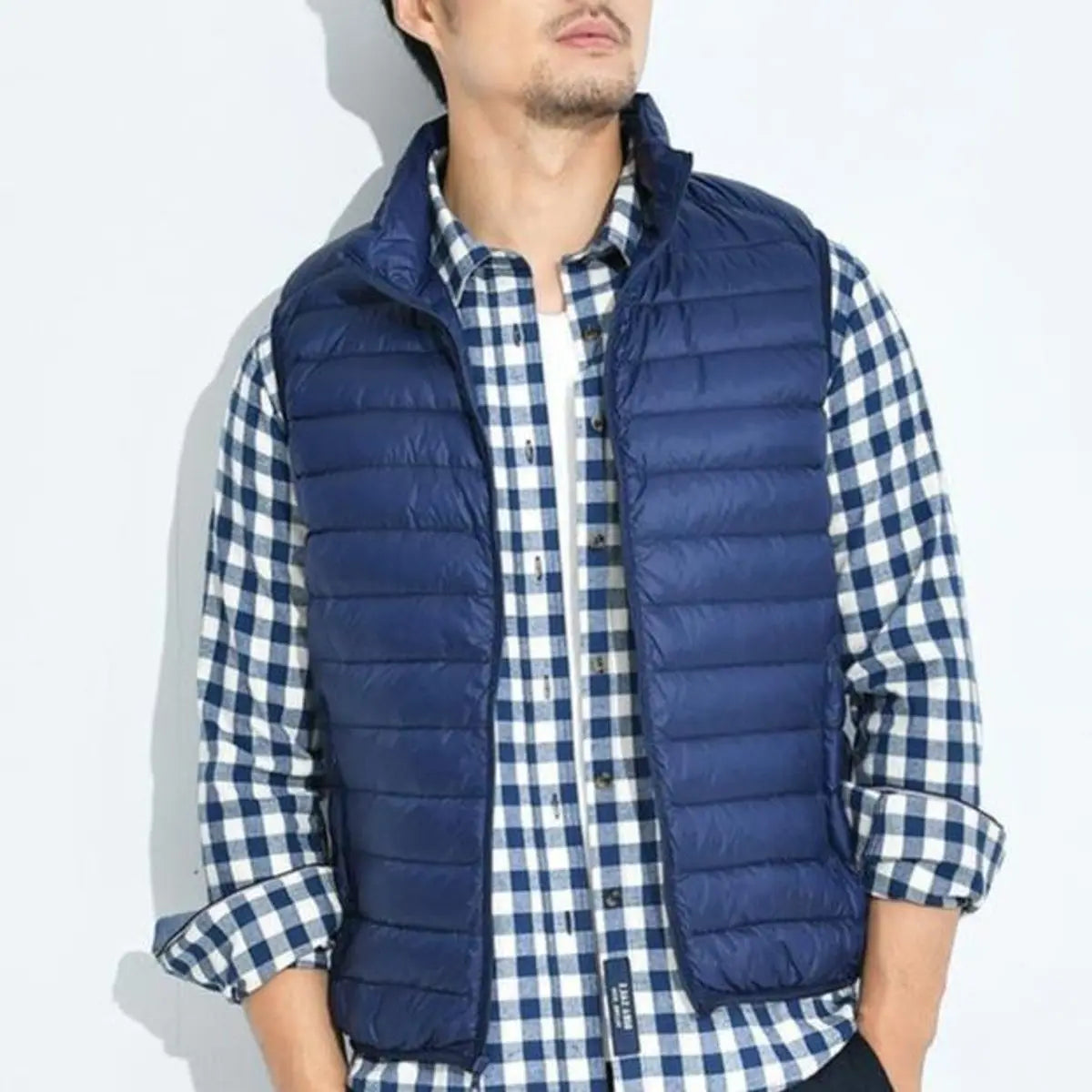 Women's Lightweight Quilted Sleeveless Puffer Vest Zip-Up - Blue