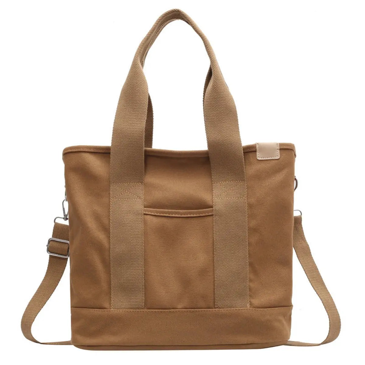 Women's Multifunction Adjustable Strap Canvas Tote Bag - Khaki