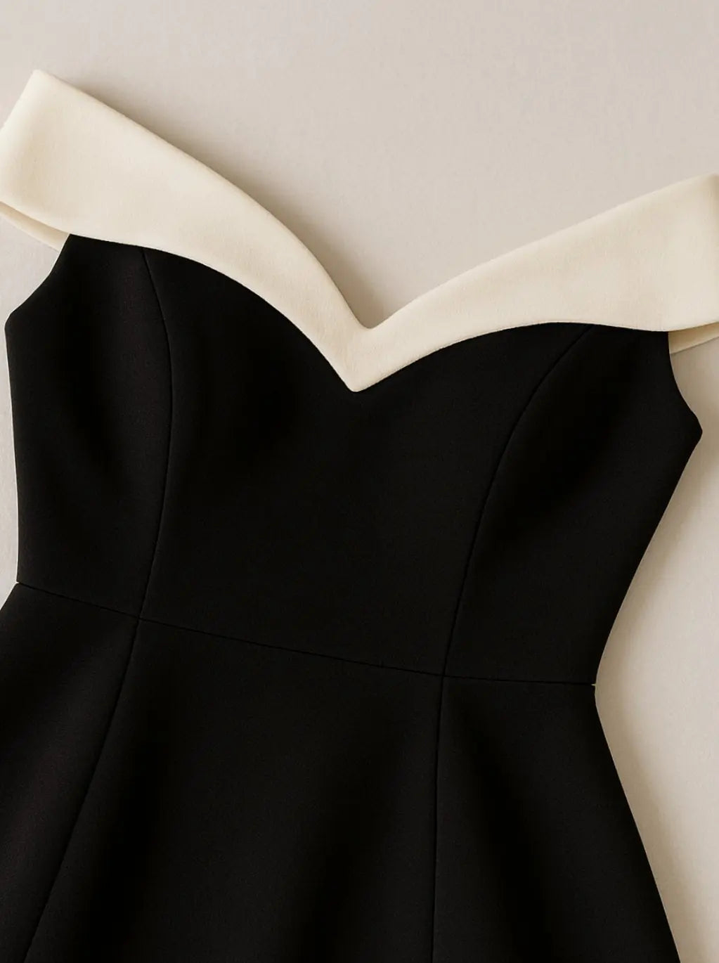 Women's Off-Shoulder Sweetheart Fit-and-Flare Party Dress