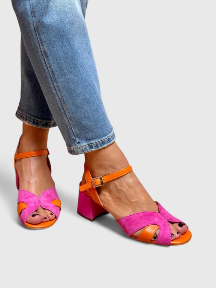 Women's Orthopedic Block Heel Sandals Ankle Strap