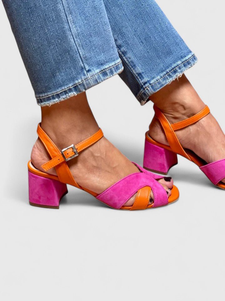 Women's Orthopedic Block Heel Sandals Ankle Strap