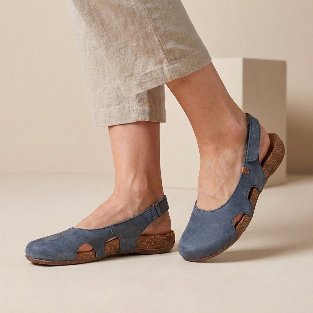 Women's Orthopedic Loafers Closed-Toe Slingback - Blue