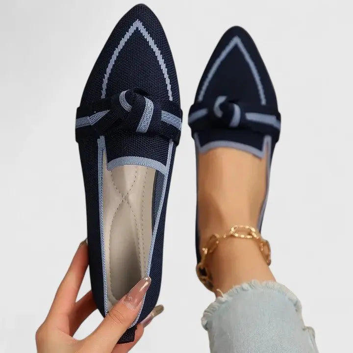 Women's Orthopedic Loafers Slip-On Comfort Arch Support - Dark Blue